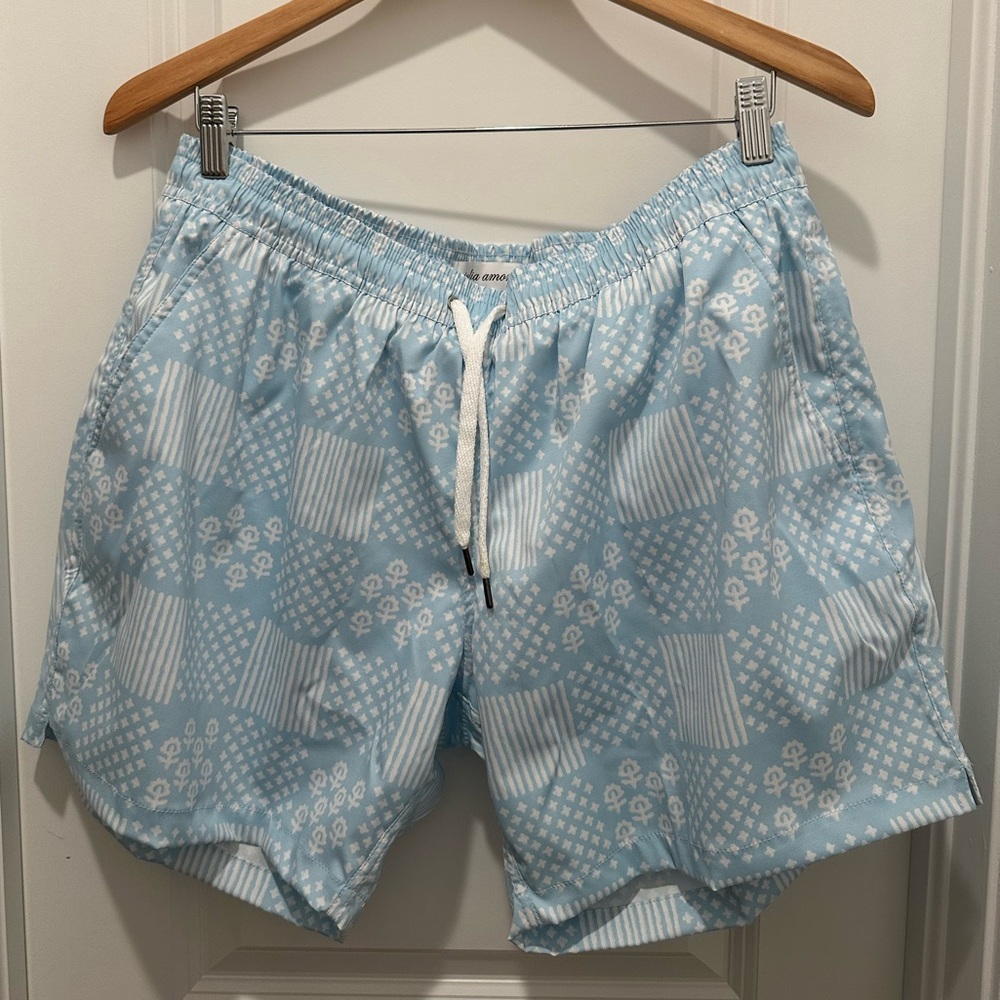 Julia Amory Men’s North End Trunks - Gracie Patchwork Size L